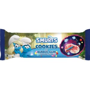 Ciastka Smerfy BubbleGum plaskie